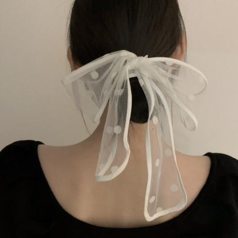 Number28 - 韓版網紗寬版綁髮帶 282374-細節圖2