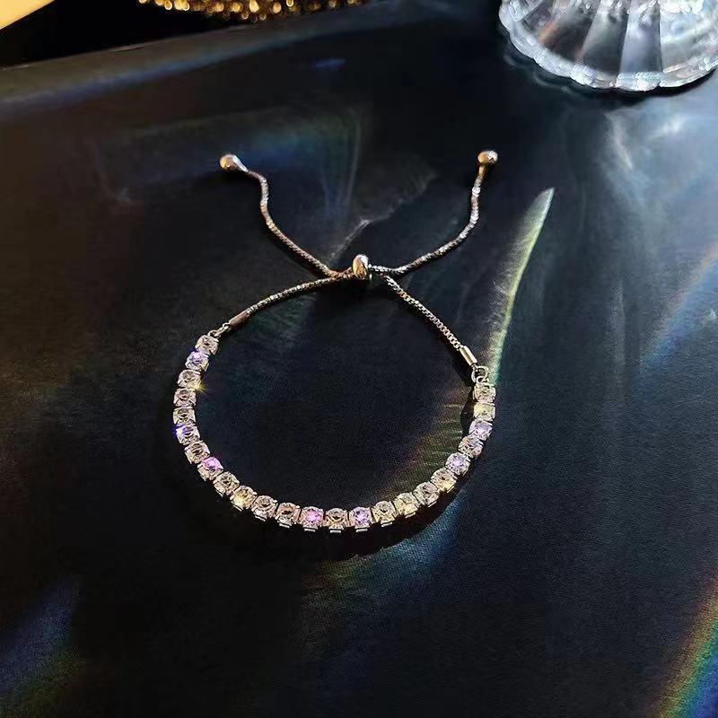 Number28 - 手鍊 時尚方形排鑽手鍊 282489-細節圖6