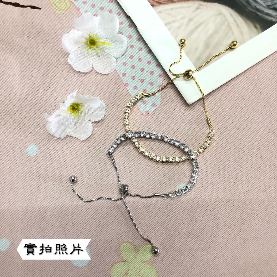 Number28 - 手鍊 時尚方形排鑽手鍊 282489-細節圖8