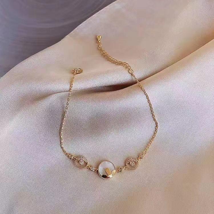 Number28 - 手鍊 時尚鑲鑽精緻圓圈造型手鍊 282485-細節圖2