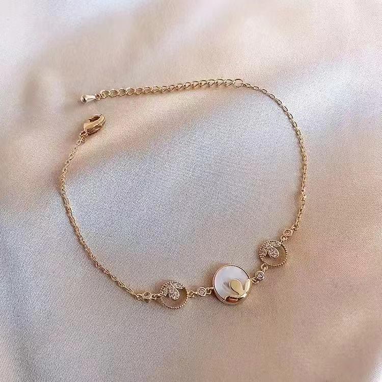 Number28 - 手鍊 時尚鑲鑽精緻圓圈造型手鍊 282485-細節圖3