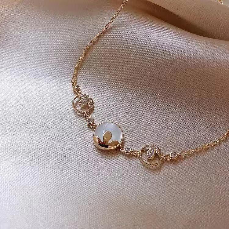 Number28 - 手鍊 時尚鑲鑽精緻圓圈造型手鍊 282485-細節圖7