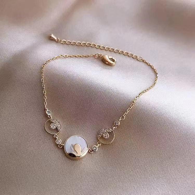 Number28 - 手鍊 時尚鑲鑽精緻圓圈造型手鍊 282485-細節圖8