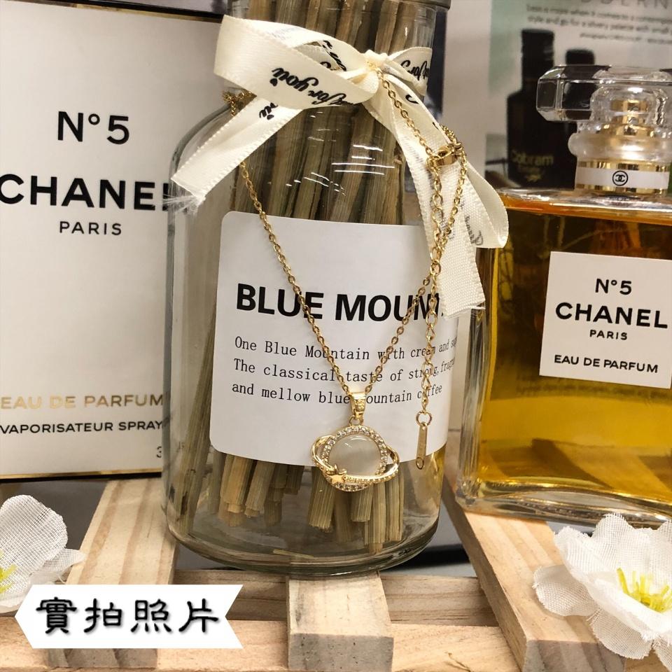 Number28 - S925鍍金星球鑲鑽項鍊 282278-細節圖8