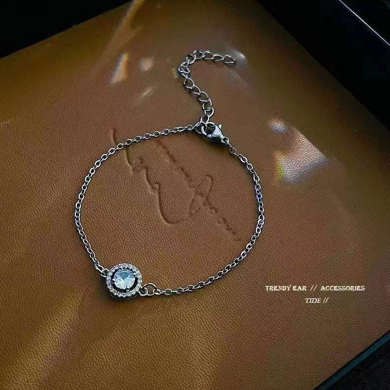 Number28 - 手鍊 時尚圓形鑲鑽手鍊 282490-細節圖2