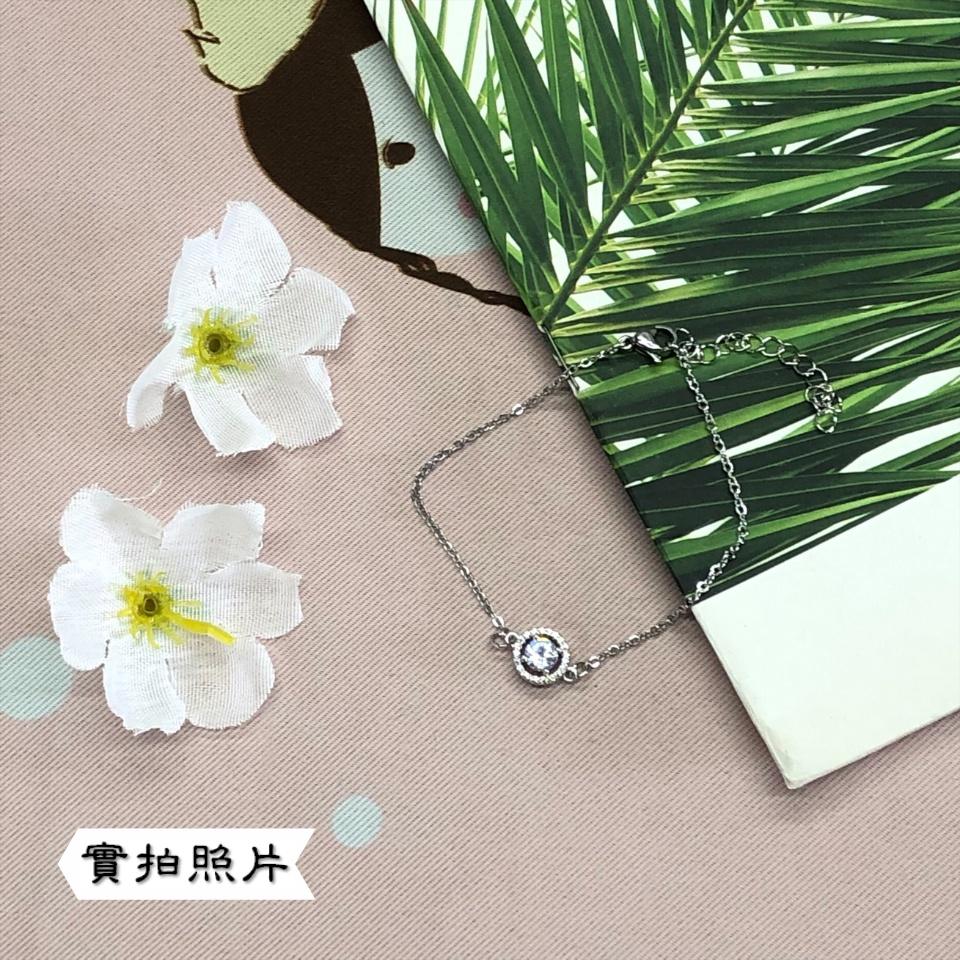 Number28 - 手鍊 時尚圓形鑲鑽手鍊 282490-細節圖8
