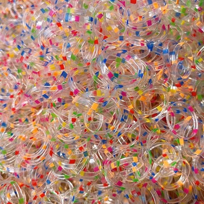 Number28 - 多色混合圓圈點點橡皮筋 282560-細節圖5