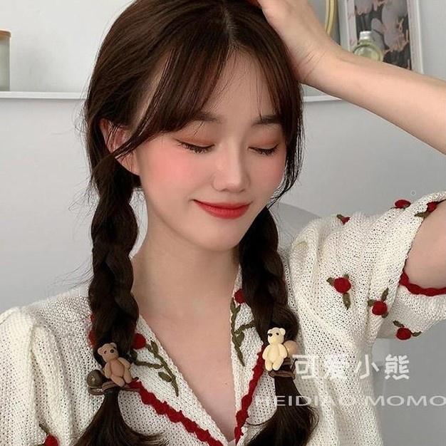 Number28 - 可愛小熊花朵蝴蝶結髮圈(共6入) 282377-細節圖2