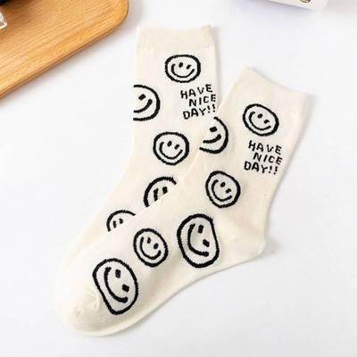 Number28 - 可愛風笑臉中筒襪子 282513-細節圖7
