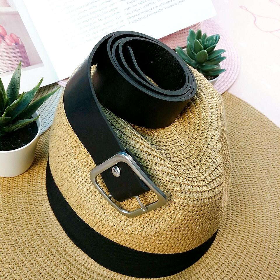 Number28 - 皮帶 簡約百搭環釦方型PU皮腰帶 #001-細節圖3