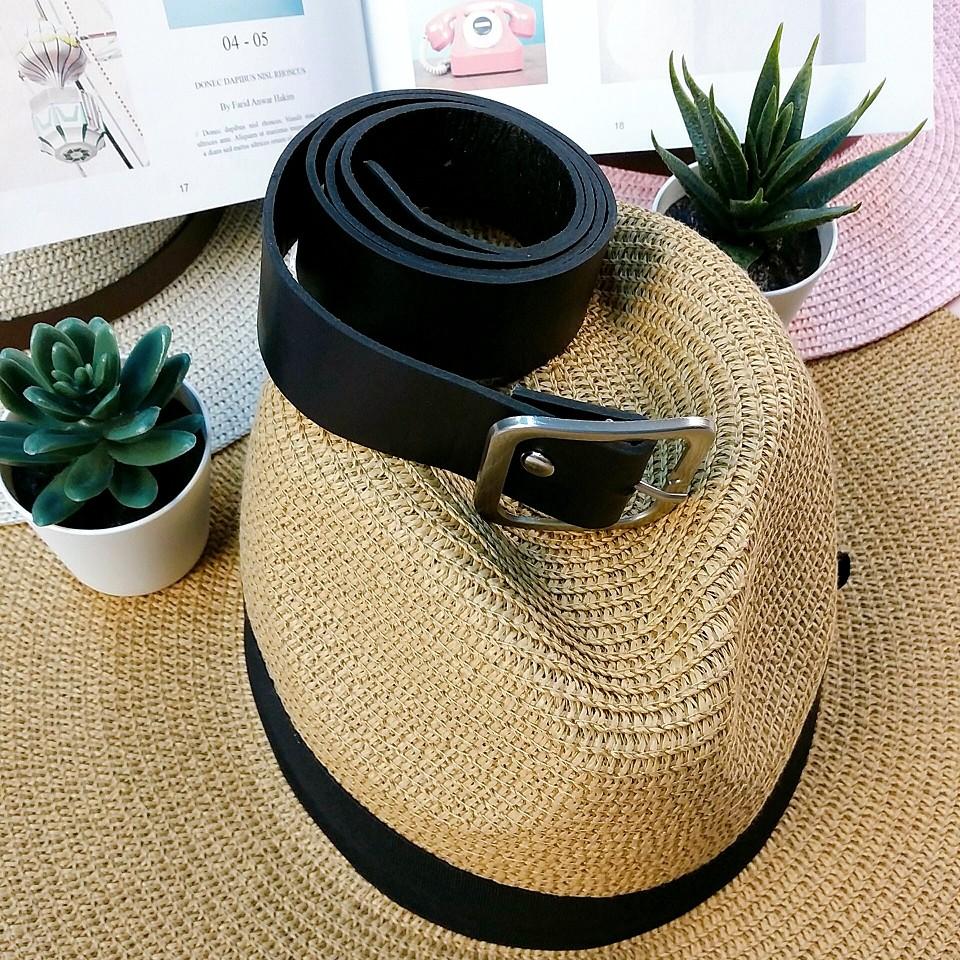 Number28 - 皮帶 簡約百搭環釦方型PU皮腰帶 #001-細節圖5