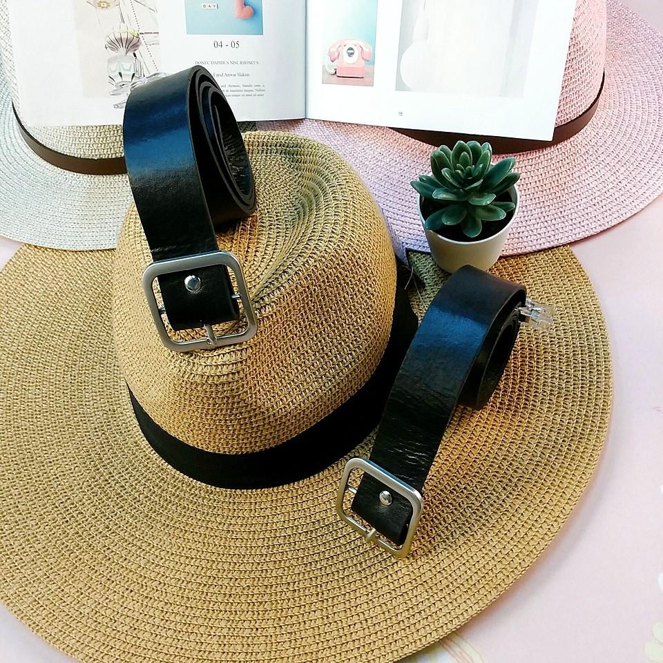 Number28 - 皮帶 簡約百搭環釦方型PU皮腰帶 #001-細節圖6