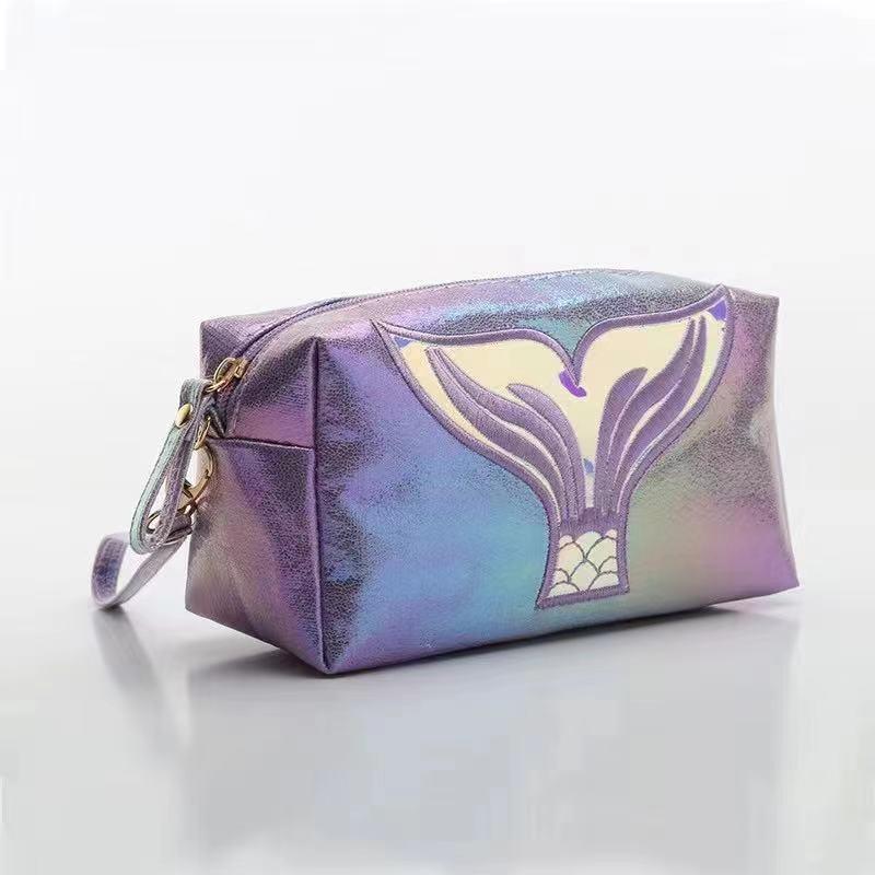 Number28 - (附吊繩)可愛人魚尾巴光澤攜便化妝包 282493-細節圖3