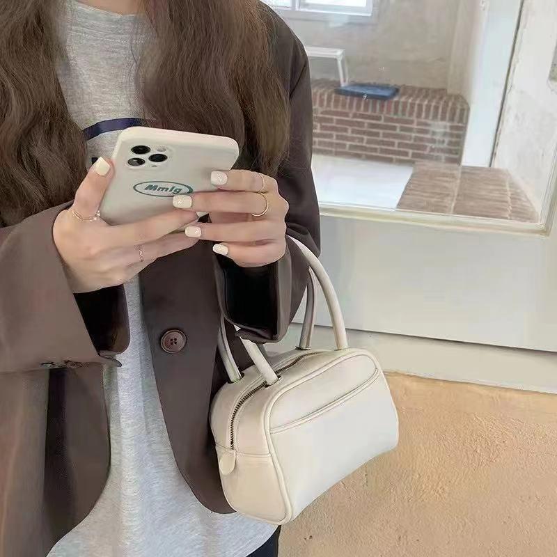 Number28 - 韓版新款小方胖胖皮革手提包 282274-細節圖2