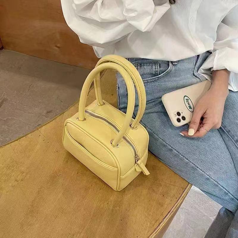 Number28 - 韓版新款小方胖胖皮革手提包 282274-細節圖4