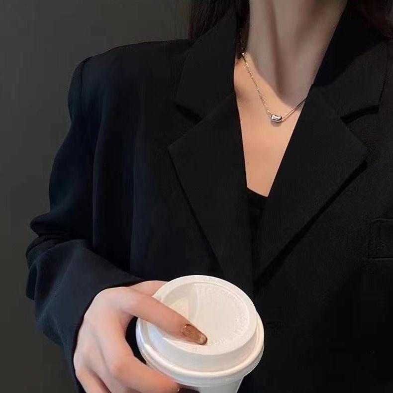 Number28 - 項鍊 韓版豆豆造型鎖骨項鍊 282474-細節圖4