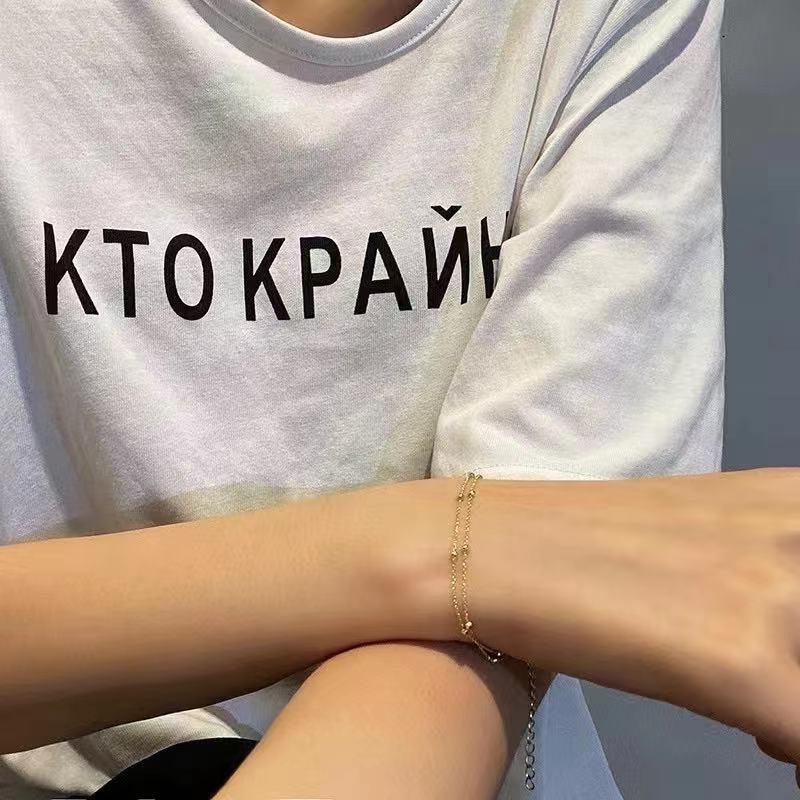 Number28 - 手鍊 氣質百搭小圓珠雙條手鍊 282487-細節圖4