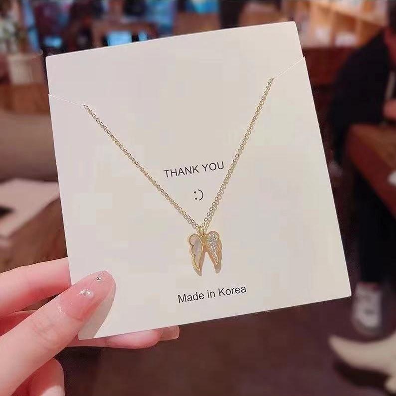 Number28 - 項鍊 韓版貝殼翅膀造型項鍊 282477-細節圖2