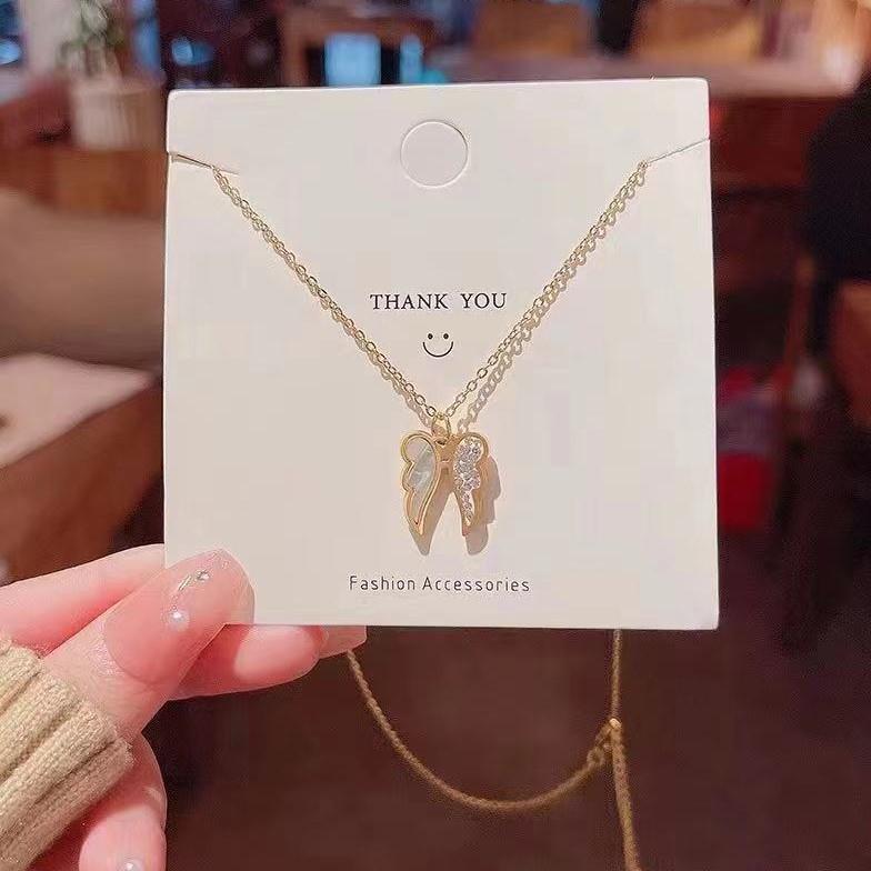 Number28 - 項鍊 韓版貝殼翅膀造型項鍊 282477-細節圖4