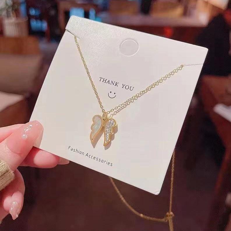 Number28 - 項鍊 韓版貝殼翅膀造型項鍊 282477-細節圖6