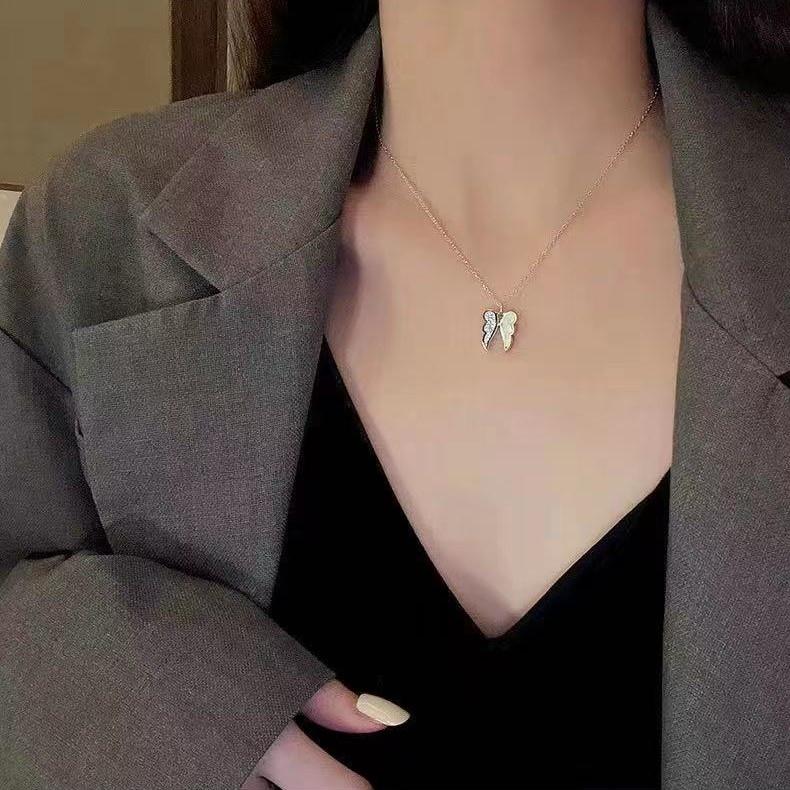 Number28 - 項鍊 韓版貝殼翅膀造型項鍊 282477-細節圖7