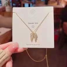 Number28 - 項鍊 韓版貝殼翅膀造型項鍊 282477-細節圖8