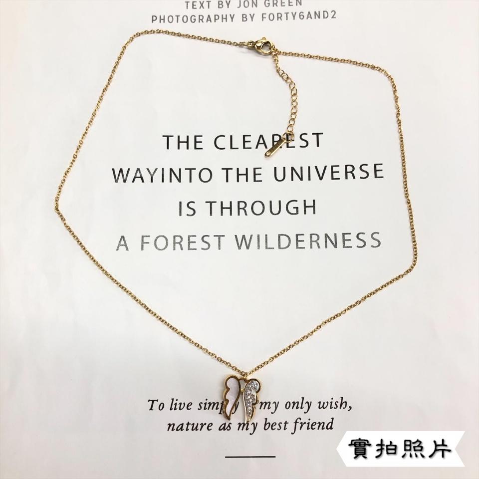 Number28 - 項鍊 韓版貝殼翅膀造型項鍊 282477-細節圖9