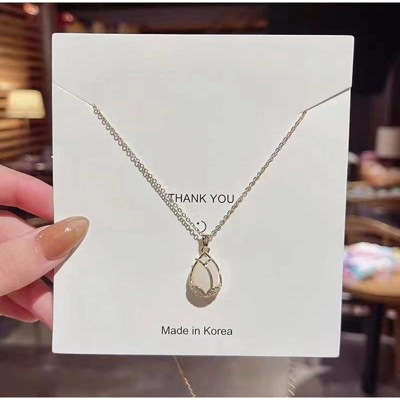 Number28 - 項鍊 韓版金邊花朵造型項鍊 282476-細節圖5