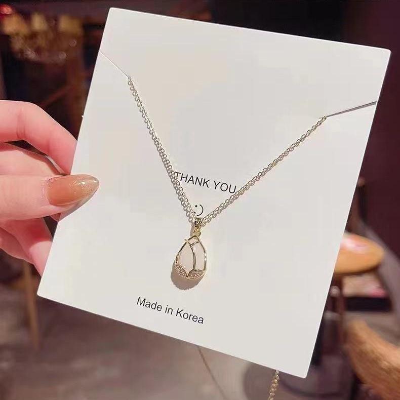 Number28 - 項鍊 韓版金邊花朵造型項鍊 282476-細節圖6