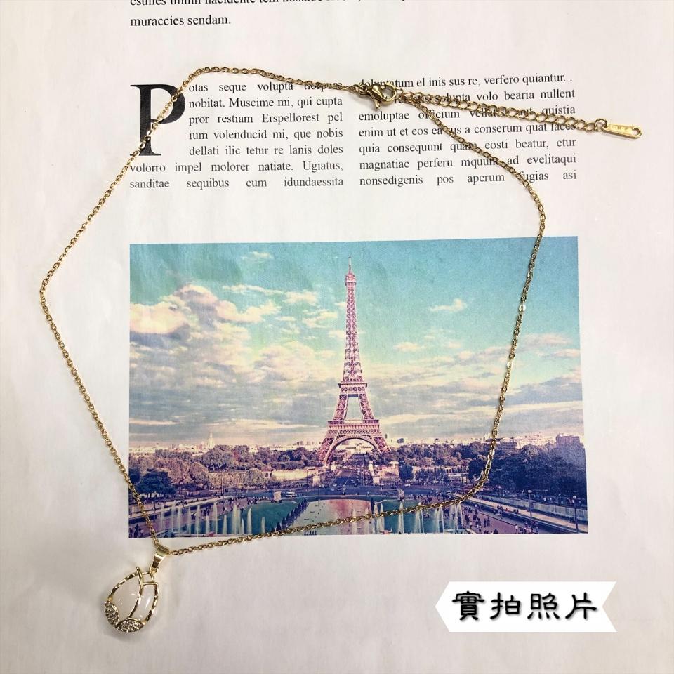 Number28 - 項鍊 韓版金邊花朵造型項鍊 282476-細節圖9