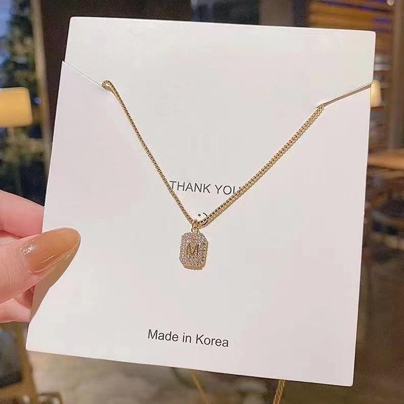 Number28 - 項鍊 韓版M字母鎖骨項鍊 282471-細節圖6