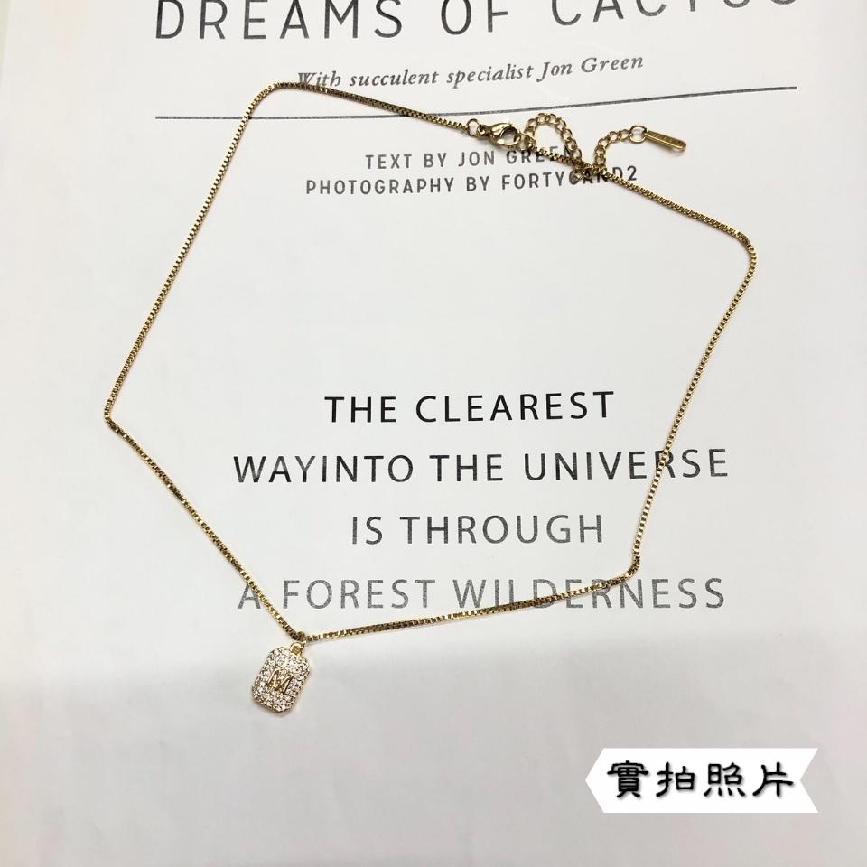 Number28 - 項鍊 韓版M字母鎖骨項鍊 282471-細節圖9