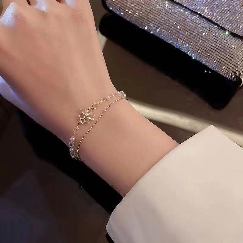 Number28 - 手鍊 氣質款花朵造型雙條手鍊 282486-細節圖6