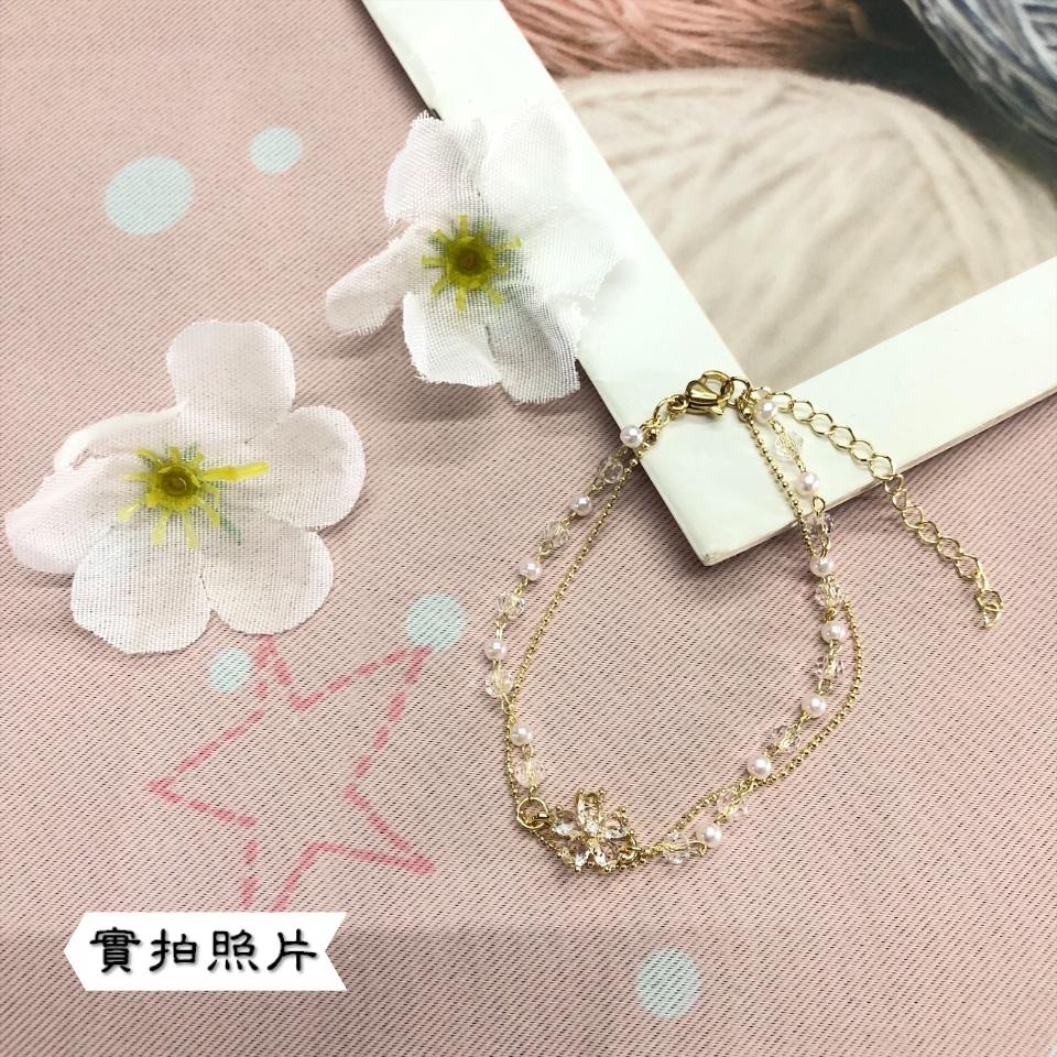 Number28 - 手鍊 氣質款花朵造型雙條手鍊 282486-細節圖7
