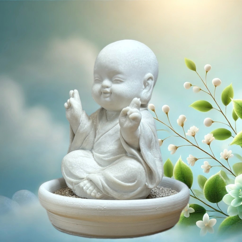 無憂童子-一笑 好心情擴香公仔 珪藻土擴香套組-細節圖2