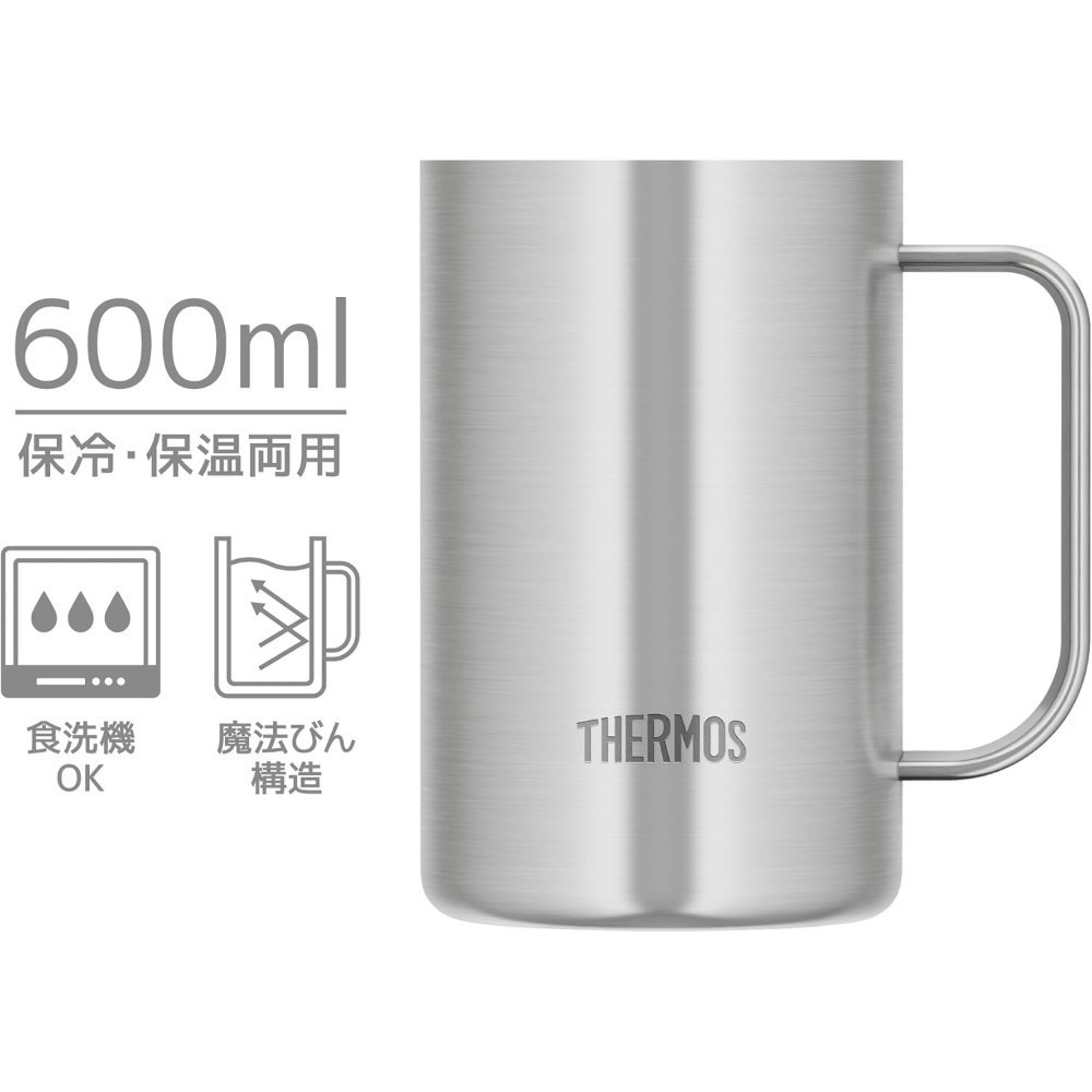 THERMOS膳魔師 600 / 720ml 新款 不鏽鋼杯 真空隔熱保冷冰沁杯 啤酒杯JDK-721 JDK-601-規格圖10