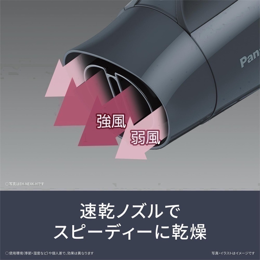 <現貨，全館免運> 日本 國際牌 Panasonic NE4K 吹風機 負離子 熱風大風量 速乾可折 黑白兩色-細節圖3