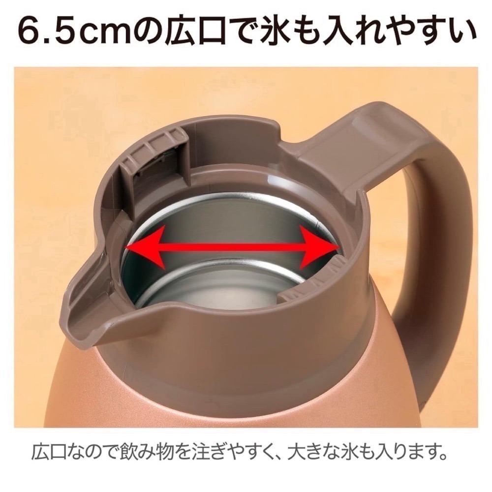 <免運>象印1.9L 不鏽鋼冷熱水壺 保溫壺 超值組合送原廠清潔刷 桌上水壺 節能保冷 大容量 SH-HC19-細節圖4