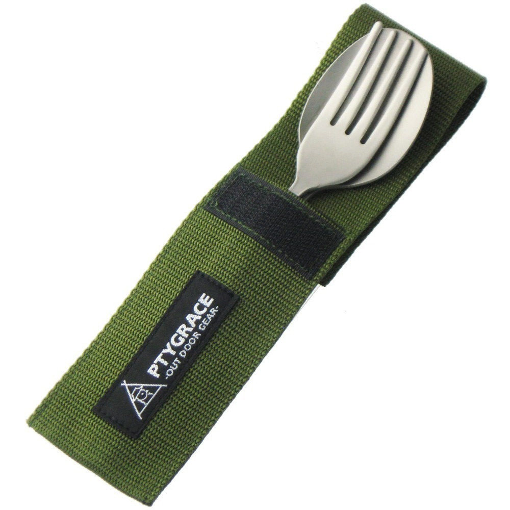 <免運>日本製 PTYGRACE 鈦 餐具 湯匙 叉子 套裝組/單入 露營 登山 戶外 PY-6308 PY-6307-規格圖7