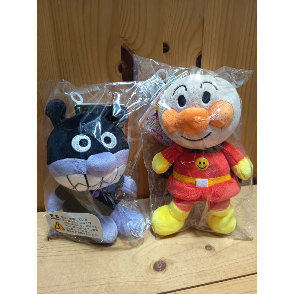 <免運>日本正版 麵包超人 Pretty Beans S Plus 麵包超人 細菌人 藍/紅精靈  吊飾 玩偶 安撫娃娃-細節圖2