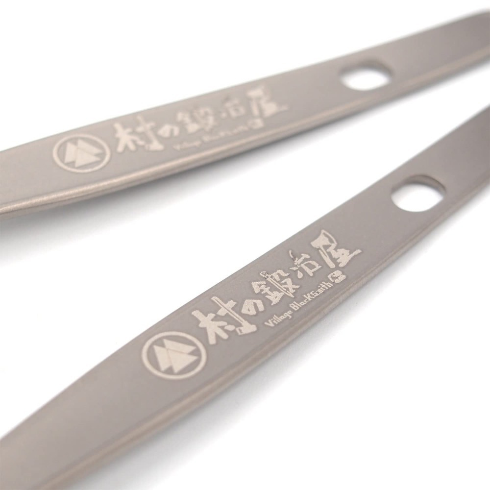 <免運>村の鍛冶屋 鈦金屬 日本製 燕三条 湯匙 叉子 餐具組 輕量 露營 環保 登山 MK-0629-細節圖6