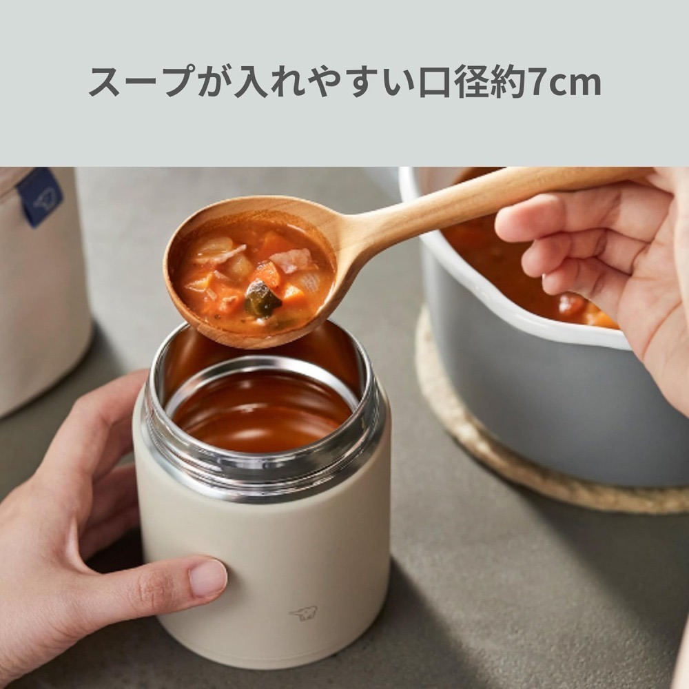 <現貨，全館免運>日本原裝 象印400ml 不鏽鋼保溫罐 悶燒杯 燜燒罐 保溫杯 SW-KA40 一體式杯蓋-細節圖2