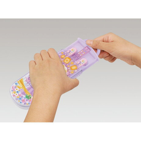 <免運>日本製 Skater 銀離子 米奇 公主 酷洛米 兒童餐具 三件組 環保 外出餐具 洗碗機適用 TACC2AG-細節圖2