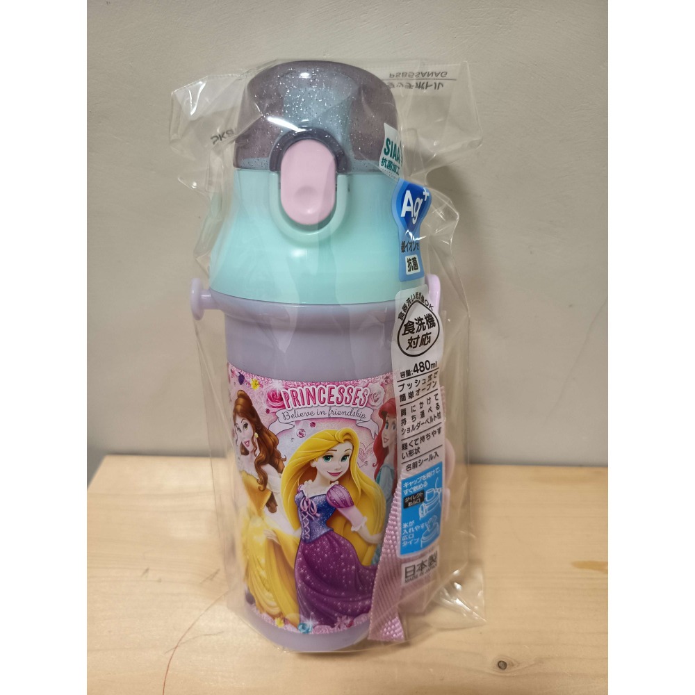 <免運>Skater 多款卡通圖案480ml Ag+銀離子 直飲式兒童水壺 附背帶 PSB5SANAG 日本製-規格圖1