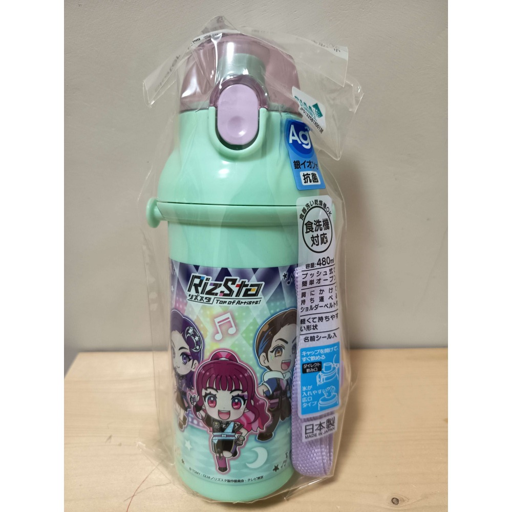 <免運>Skater 多款卡通圖案480ml Ag+銀離子 直飲式兒童水壺 附背帶 PSB5SANAG 日本製-規格圖1