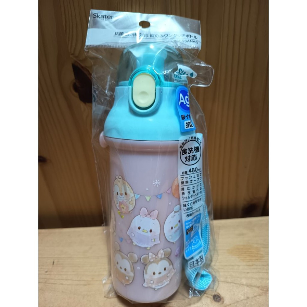 <免運>Skater 多款卡通圖案480ml Ag+銀離子 直飲式兒童水壺 附背帶 PSB5SANAG 日本製-規格圖1