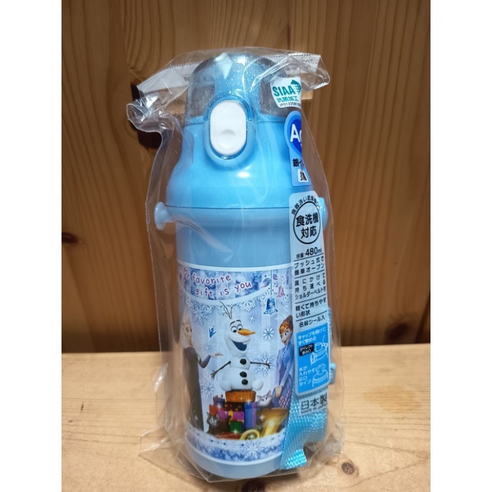 <免運>Skater 多款卡通圖案480ml Ag+銀離子 直飲式兒童水壺 附背帶 PSB5SANAG 日本製-規格圖1