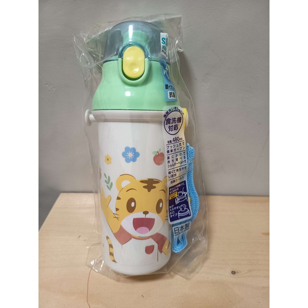 <免運>Skater 多款卡通圖案480ml Ag+銀離子 直飲式兒童水壺 附背帶 PSB5SANAG 日本製-規格圖1