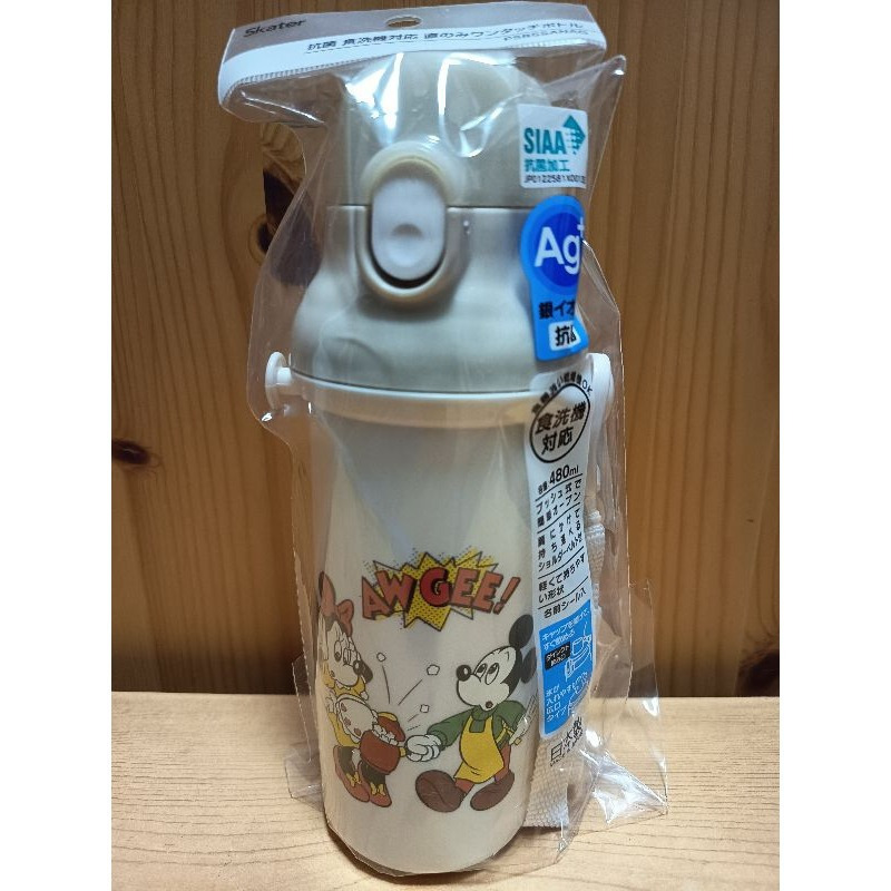 <免運>Skater 多款卡通圖案480ml Ag+銀離子 直飲式兒童水壺 附背帶 PSB5SANAG 日本製-規格圖1