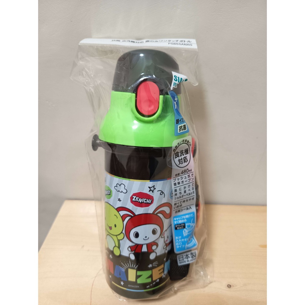 <免運>Skater 多款卡通圖案480ml Ag+銀離子 直飲式兒童水壺 附背帶 PSB5SANAG 日本製-規格圖1